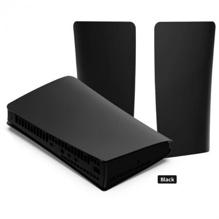 Housse avec support vertical et support pour lecteur optique pour PlayStation 5 / PS5 Slim Édition Digitale DOBE TP5-3599 (Boite/blister) noir