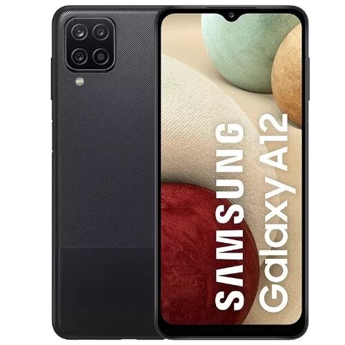 Housse-coque PERSONNALIS� silicone A125/A127 Galaxy A12 4G/Nacho noir