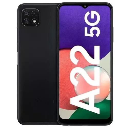 Housse-coque PERSONNALIS� silicone A226 Galaxy A22 5G noir