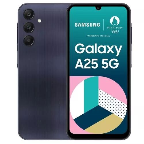 Housse-coque PERSONNALIS� silicone A256 Galaxy A25 5G noir