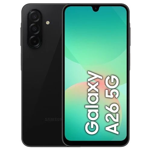 Housse-coque PERSONNALIS� silicone A265/A266 Galaxy A26 4G/5G noir