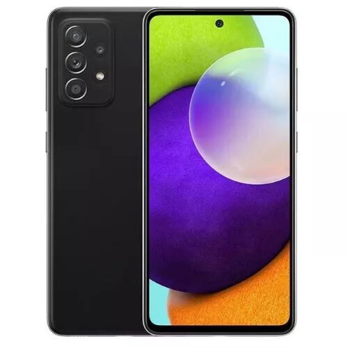 Housse-coque PERSONNALIS� silicone A525/A526 Galaxy A52 4G/5G noir