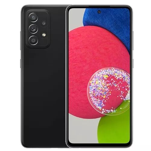 Housse-coque PERSONNALIS� silicone A528 Galaxy A52s 5G noir