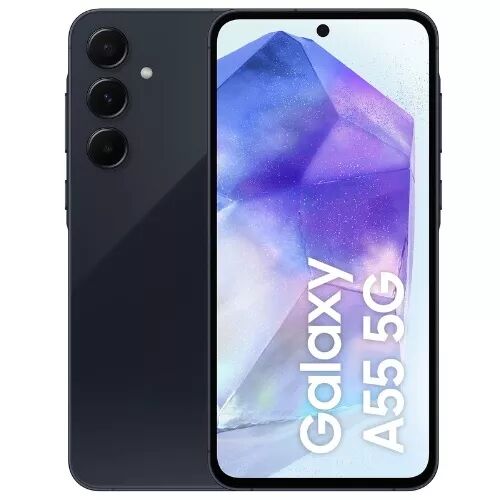 Housse-coque PERSONNALIS� silicone A556 Galaxy A55 5G noir