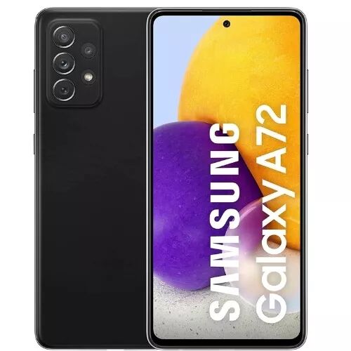 Housse-coque PERSONNALIS� silicone A725/A726 Galaxy A72 4G/5G noir