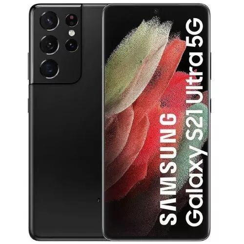 Housse-coque PERSONNALIS� silicone G998 Galaxy S21 Ultra noir