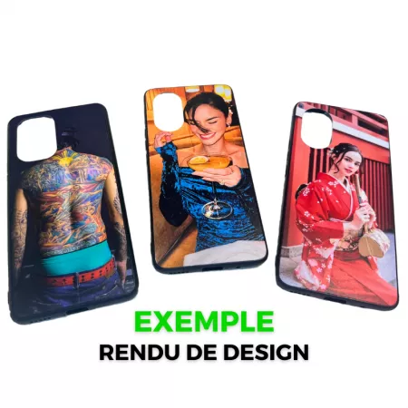 Housse-coque PERSONNALISÉ silicone iPhone 13 Pro Max noir
