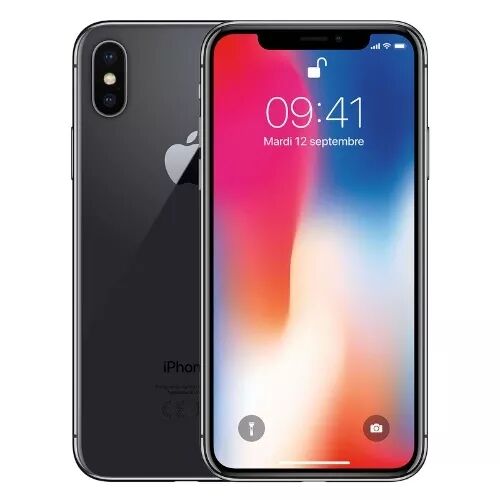 Housse-coque PERSONNALIS� silicone iPhone X noir
