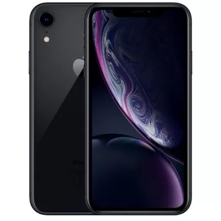 Housse-coque PERSONNALISÉ silicone iPhone XR noir
