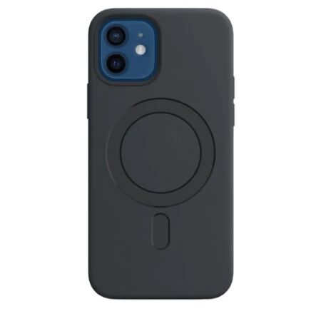 Housse-coque PERSONNALISÉ silicone MAGSAFE iPhone 12/iPhone 12 Pro noir