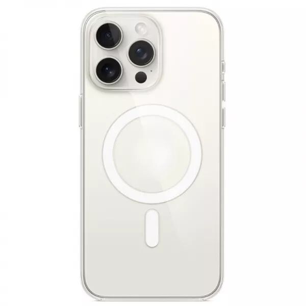 Housse-coque silicone MAGSAFE iPhone 15 Pro Max (Boite/blister) transparent