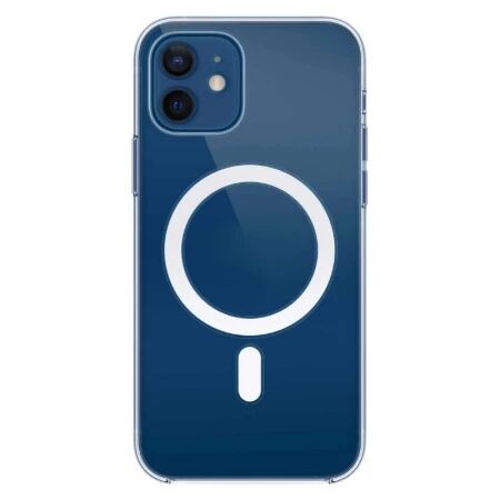 Housse-coque silicone MAGSAFE qualité supérieure iPhone 12/12 Pro (Boite/blister) transparent