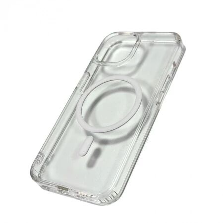 Housse-coque silicone MAGSAFE qualité supérieure iPhone 12/12 Pro (Boite/blister) transparent
