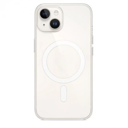 Housse-coque silicone MAGSAFE qualité supérieure iPhone 13 / iPhone 14 (Boite/blister) transparent