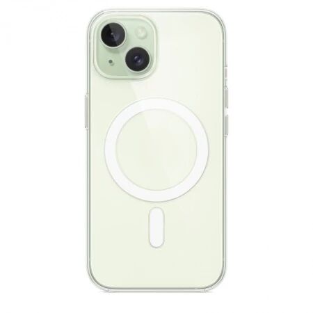 Housse-coque silicone MAGSAFE qualité supérieure iPhone 15 Plus (Boite/blister) transparent