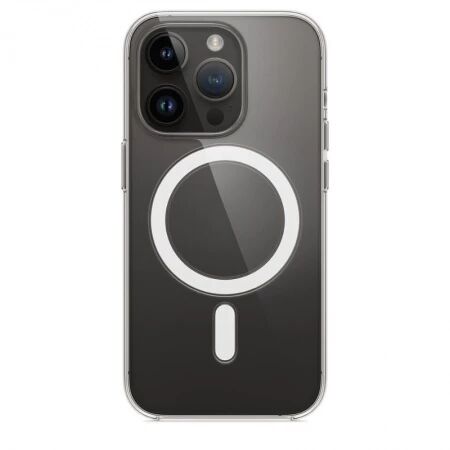 Housse-coque silicone MAGSAFE qualité supérieure iPhone 15 Pro Max (Boite/blister) transparent