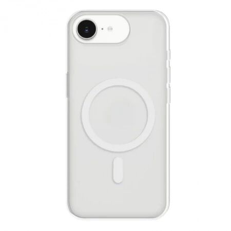 Housse-coque silicone MAGSAFE qualité supérieure iPhone 16E (Boite/blister) transparent
