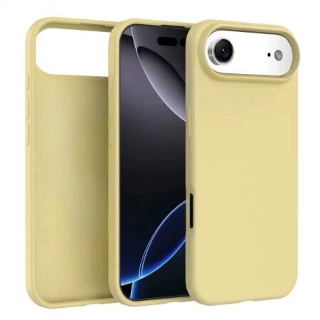 Housse-coque silicone rigide iPhone 17 Air (Boite/blister) jaune