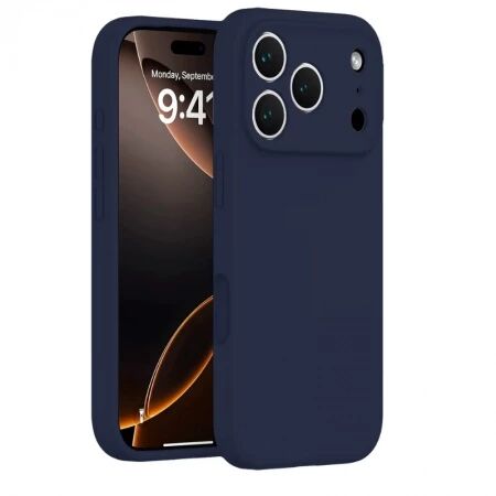 Housse-coque silicone rigide iPhone 17 Pro (Boite/blister) bleu