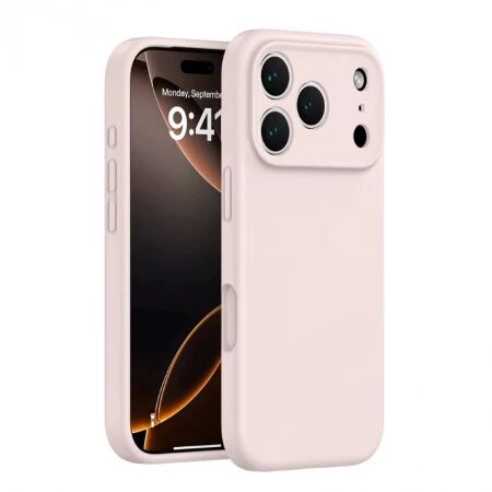 Housse-coque silicone rigide iPhone 17 Pro (Boite/blister) rose