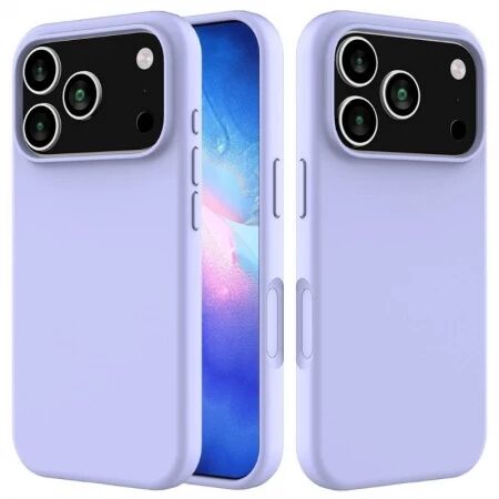 Housse-coque silicone rigide iPhone 17 Pro Max violet