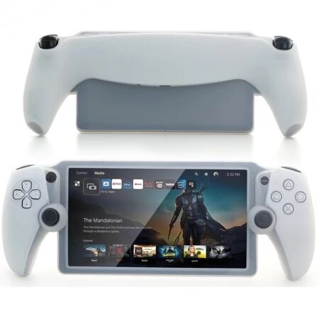 Housse de protection en silicone pour PlayStation 5 / PS5 Portal DOBE TP5-3586 (Boite/blister) blanc mat/rouge transparent/bleu transparent