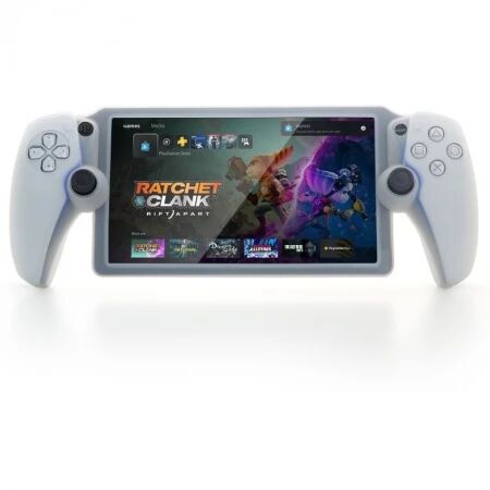 Housse de protection en silicone pour PlayStation 5 / PS5 Portal DOBE TP5-3586 (Boite/blister) blanc mat/rouge transparent/bleu transparent