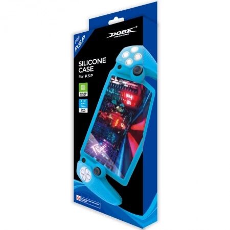 Housse de protection en silicone pour PlayStation 5 / PS5 Portal DOBE TP5-3586 (Boite/blister) blanc mat/rouge transparent/bleu transparent