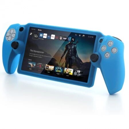 Housse de protection en silicone pour PlayStation 5 / PS5 Portal DOBE TP5-3586 (Boite/blister) blanc mat/rouge transparent/bleu transparent