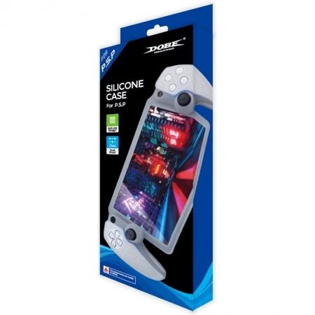 Housse de protection en silicone pour PlayStation 5 / PS5 Portal DOBE TP5-3586 (Boite/blister) blanc mat/rouge transparent/bleu transparent