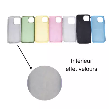 Housse de protection en silicone rigide pour iPhone 15 Plus (Boite/BLISTER) vert