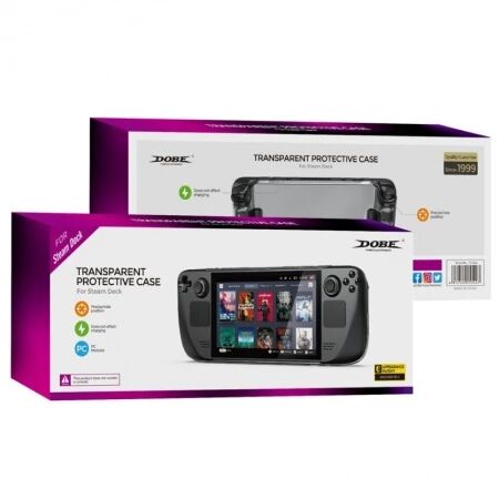 Housse de protection rigide pour Steam Deck DOBE TY-2835 (Boite/blister) transparent