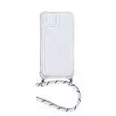 Housse de protection silicone pour Iphone 12 Mini avec cordon (Boite/BLISTER) blanc transparent