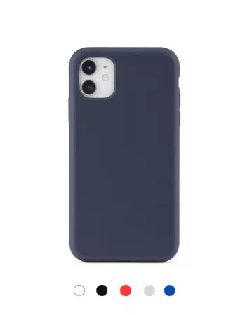 Housse de protection silicone rigide pour Iphone 11 (Boite/BLISTER) bleu