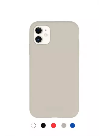 Housse de protection silicone rigide pour Iphone 11 (Boite/BLISTER) gris