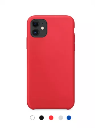 Housse de protection silicone rigide pour Iphone 11 (Boite/BLISTER) rouge