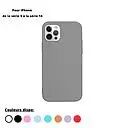 Housse de protection silicone rigide pour Iphone 12/12 Pro (Boite/BLISTER) gris