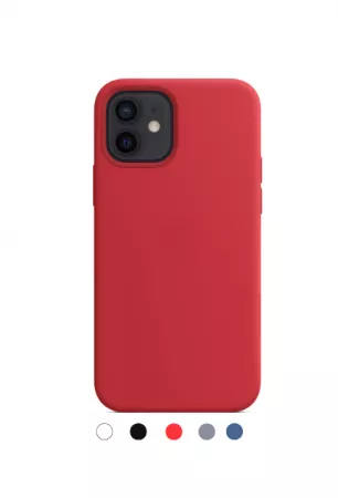 Housse de protection silicone rigide pour Iphone 12/12 Pro (Boite/BLISTER) rouge