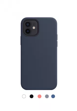 Housse de protection silicone rigide pour Iphone 12 Mini (Boite/BLISTER) bleu