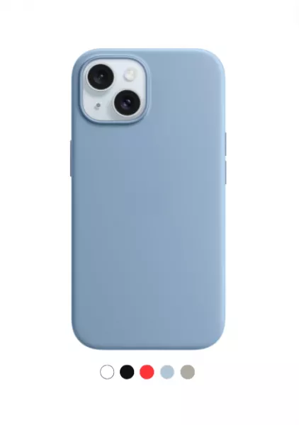 Housse de protection silicone rigide pour Iphone 13 (Boite / BLISTER) bleu