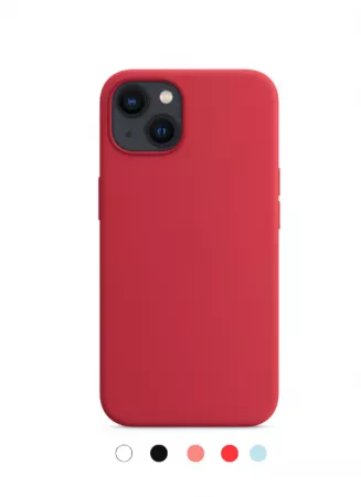 Housse de protection silicone rigide pour Iphone 13 Mini (Boite / BLISTER) rouge