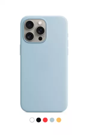 Housse de protection silicone rigide pour Iphone 14 Pro Max (Boite / BLISTER) bleu ciel