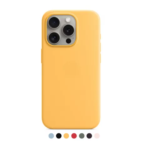 Housse de protection silicone rigide pour iPhone 16 Plus (Boite/BLISTER) jaune
