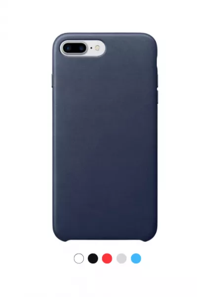 Housse de protection silicone rigide pour iPhone 8 plus / iPhone 7 plus (Boite/BLISTER) bleu