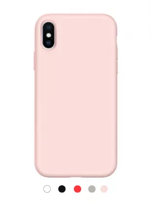 Housse de protection silicone rigide pour Iphone X/Iphone XS (Boite/BLISTER) rose