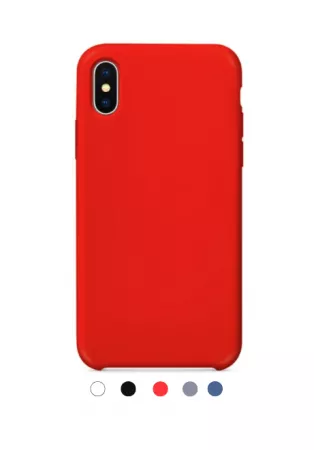 Housse de protection silicone rigide pour Iphone X/Iphone XS (Boite/BLISTER) rouge