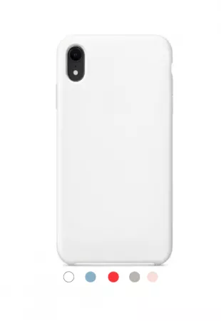 Housse de protection silicone rigide pour Iphone XR (Boite/BLISTER) blanc