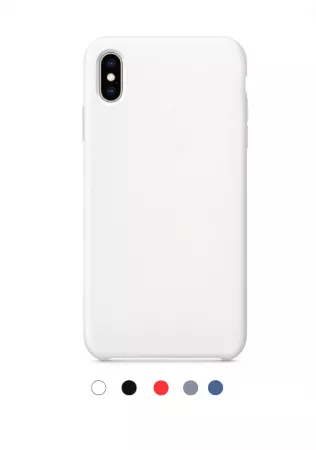 Housse de protection silicone rigide pour Iphone XS MAX (Boite/BLISTER) blanc