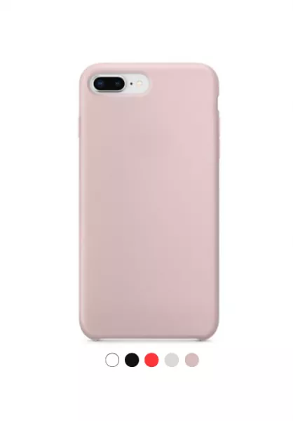 Housse de protection silicone rigide pour Phone 8 plus / iPhone 7 plus(Boite/BLISTER) rose
