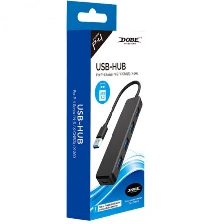 Hub USB 3.0 haute vitesse pour Xbox Series X / PlayStation 5 / PS5 et autres DOBE TY-0805 (Boite/blister) noir
